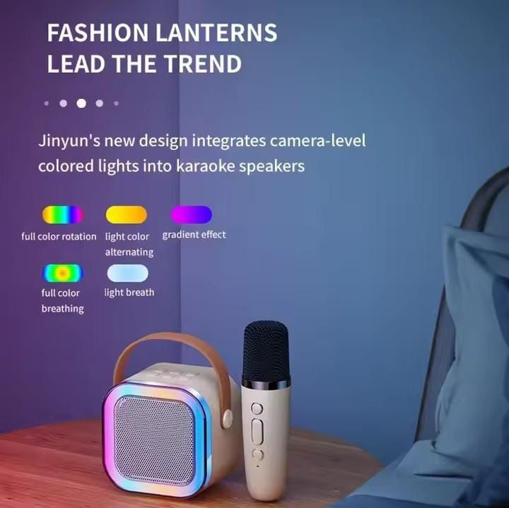 karaoke portable speaker with two mic