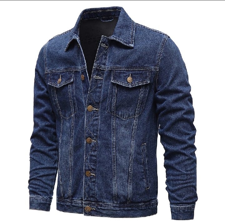 DENIM JEANS JACKET PLUS FREE HAERT PRINTED TSHIRT